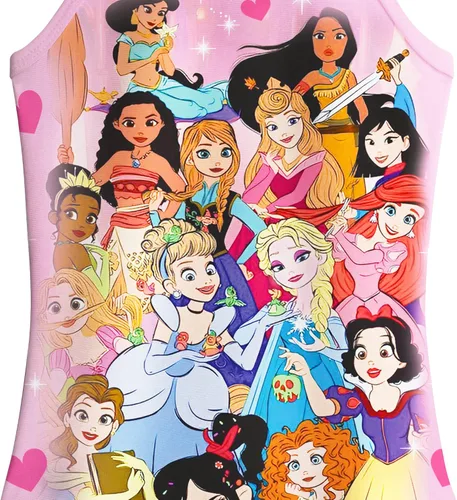 Vista 3 de Yannie Traje de baño de princesa de una pieza para niñas con sombrero