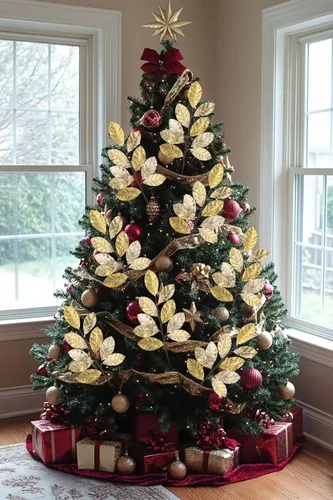 Vista 4 de Hollyone 60 cm de púas y aerosoles de árbol de Navidad 3 piezas tallos artificiales de magnolia color champán hojas de magnolia ramas de hoja de oro