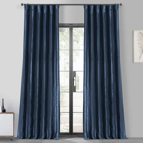 Vista 10 de HPD Half Price Drapes - Cortinas opacas para dormitorio y sala de estar - Cortina opaca de tafetán de seda sintética 127 x 213 cm (1 panel)