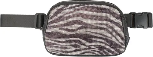 Vista 6 de C.C Bolsa de cintura para mujeres – Riñonera acolchada cruzada para el cuerpo con correa ajustable, idea de regalo de moda, Ajuste regular