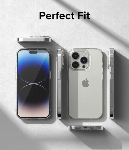 Vista 5 de Ringke Air - Funda delgada pero resistente, compatible con iPhone 14 Pro de 6.1 pulgadas, transparente, flexible, ligera, delgada, transparente