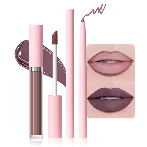 Vista 9 de AMY'S DIARY Lápiz de labios crayón mate blanco, lápiz de labios mate de punta precisa, larga duración hasta 24 horas, impermeable al manchado