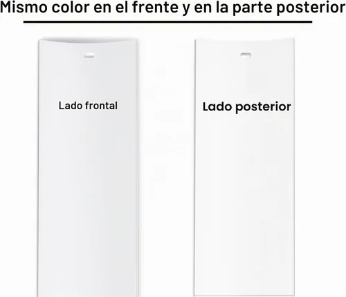 Vista 4 de Láminas de repuesto para persianas verticales, PVC resistente y curvadas (blanco) elige el tamaño y la cantidad (32.5 pulgadas) (2 láminas)