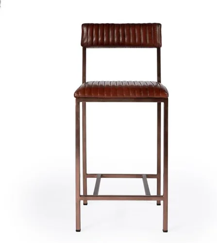 Vista 7 de Butler Specialty Houston - Taburete de cuero de 24 pulgadas