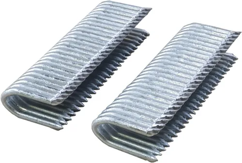 Vista 7 de Freeman Grapas de esgrima de calibre 9 1-1/2 pulgadas Recubrimiento de pegamento Acero galvanizado 1000 unidades Interior y exterior