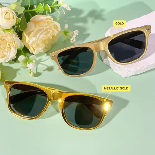 Vista 18 de Suministros para regalos de fiesta de colores neón Paquete de 8 gafas de sol unisex
