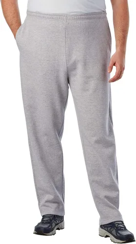 Vista 21 de KingSize - Pantalones de chándal para hombre grandes y altos de forro polar con parte inferior abierta Negro (0816)