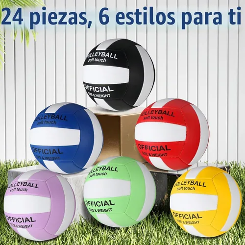 Vista 6 de Libima 24 Pcs Volleyball Official Size 5 Bulk with 4 Pump