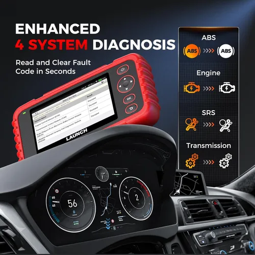 Vista 5 de LAUNCH Escáner OBD2 CRP123X V3.0 Elite,Escáner de coche de 7 reinicios