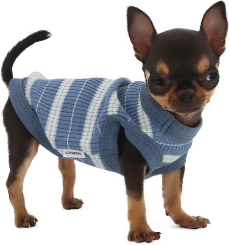 Vista 19 de LOPHIPETS Camiseta Chaleco 100% Algodón Acanalado para Perros Pequeños Teacup Chihuahua Yorkie Ropa de Cachorro Camiseta sin Mangas-Rosa/XS