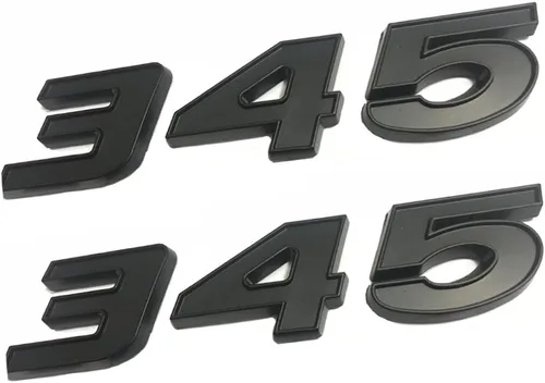 Vista 7 de 2 placas autoadhesivas 345 para Challenger Chrysle 300c Plateado/Negro