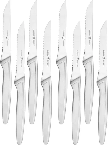 Vista 5 de HENCKELS Modernist Razor-Sharp - Juego de cuchillos de estudio (6 piezas) y juego de cuchillos para carne (8 piezas)