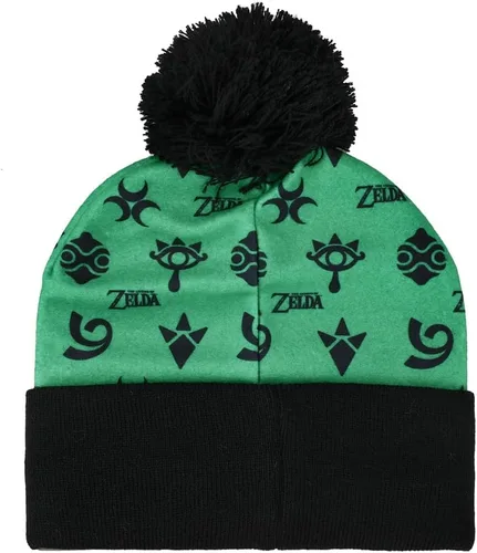 Vista 2 de Zelda - Conjunto de gorro de punto con guantes y forro polar, multicolor, Multi colorido
