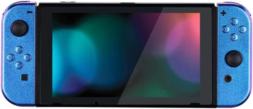 Vista 8 de eXtremeRate - Placa trasera para Nintendo Switch Console NS Joycon con carcasa de mando de mano con botones de juego completo carcasa de repuesto