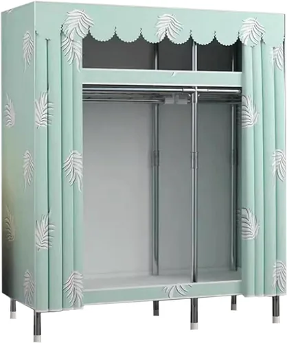 Vista 13 de large closets Portable Wardrobe Closet Thickened Steel Pipe Clothes Closet for Bedroom Hanging Large Closet Lightweight Portable Closet Space-saving