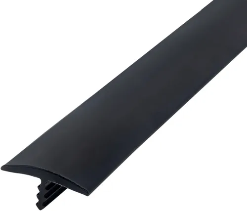 Vista 23 de Outwater T-moldeo plástico de la camiseta flexible de la púa del centro del polietileno de la almendra de 1 pulgada que moldea la bobina de 25 pies