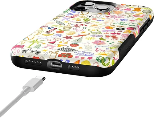 Vista 8 de Casely Funda para iPhone 16 Pro Max Todas las cosas divertidas Diversión en días laborables Compatible con MagSafe Diseño de funda