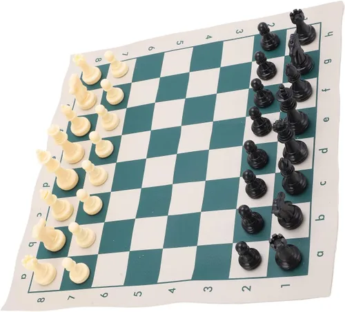 Vista 7 de Generic PVC Portable Chess Travel Portable Folding Chess Sets for Indooroutdoor Play Relaxation