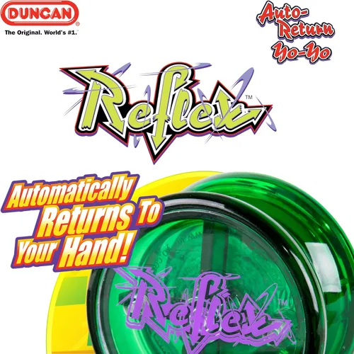 Vista 2 de Duncan Toys Reflex - Yo-Yo con retorno automático, yo-yo principiante con truco de cuerda, azul