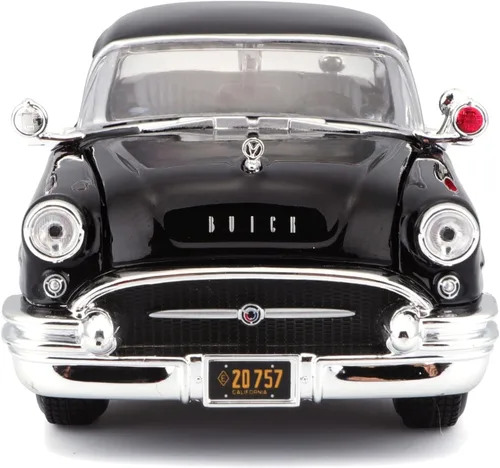 Vista 4 de Maisto 1:26 Escala 1955 Buick Century Vehículo fundido a presión (los estilos pueden variar), negro, blanco