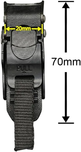 Vista 2 de Kit de reemplazo de hebilla de liberación rápida para casco, correa de barbilla de liberación rápida para cascos de motocicleta