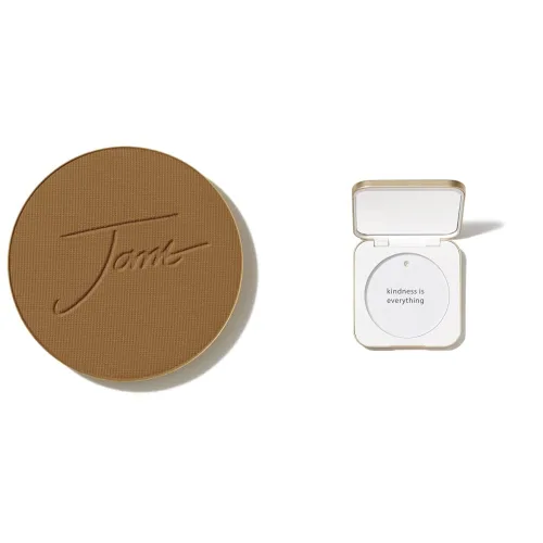 Vista 19 de Jane Iredale PurePressed Base Polvo Mineral de Maquillaje de Repuesto o Juego de Compacto Rellenable Polvo Prensado Semi Mate con SPF Sin Talco