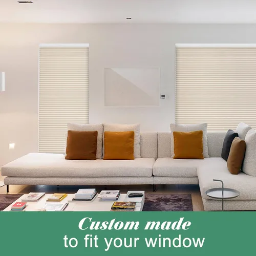 Vista 5 de Tonature Persianas Celulares de Tamaño Personalizado para Ventanas Cortinas Blackout sin Cordón Persianas Enrollables Protección UV Aislamiento