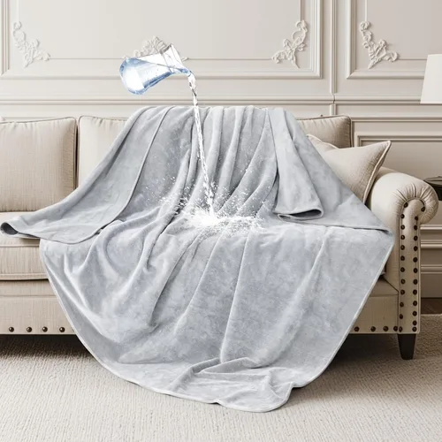 Vista 19 de LOOBANI Manta impermeable para sofá, de doble cara, a prueba de fugas, 40 x Rosa