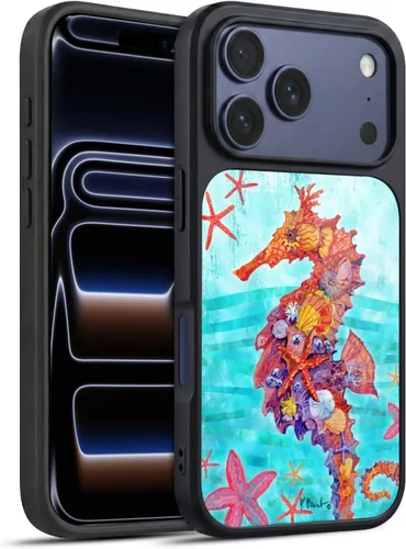 Vista 16 de Head Case Designs Officially Licensed Paul Brent Agate Mermaid Coastal Gel Armor Case [Military Grade Drop Protection] Compatible with Apple iPhone