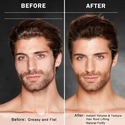 Vista 2 de Polvo para peinar el cabello para hombres y mujeres, aerosol en polvo para textura de cabello Ligero y voluminizante, acabado mate natural, fuerte