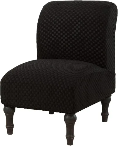 Vista 13 de GULI Funda para silla sin reposabrazos, funda de terciopelo elástico para silla de comedor, funda extraíble para silla con respaldo de ala y fundas