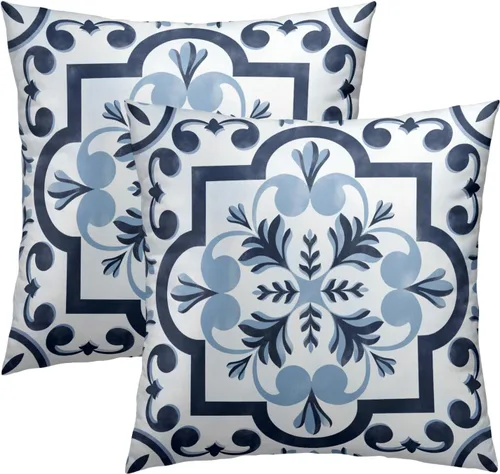 Vista 137 de Giwawa Juego de 2 fundas de almohada decorativas con diseño floral de girasol de 16 x 16 pulgadas, fundas de cojín decorativas para el hogar, sofá