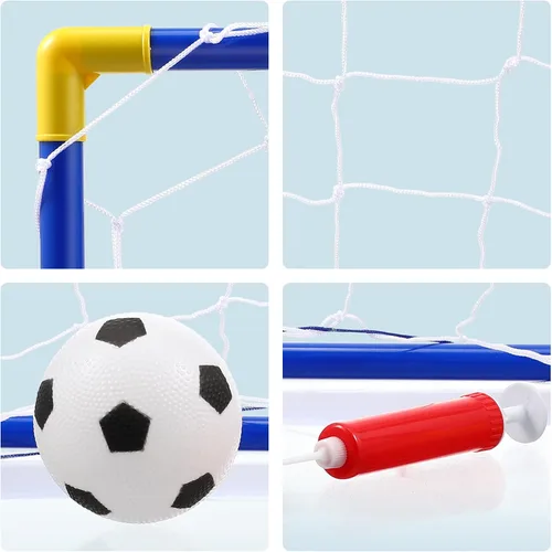 Vista 7 de Red de fútbol para niños, porterías de fútbol para niños, mini juguetes plegables para exteriores