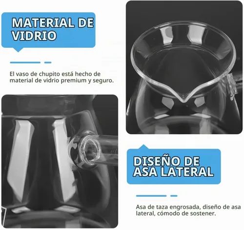 Vista 8 de Hemoton Cafetera turca de vidrio de borosilicato de 14.25 onzas, cafetera para estufa con asa, calentador de leche, chocolate caliente o mantequilla