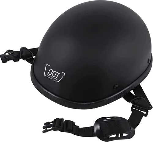 Vista 2 de Casco pequeño de media cáscara, casco retro ultrafino, casco de motocicleta para hombres y mujeres, casco de motocicleta eléctrica de media cara