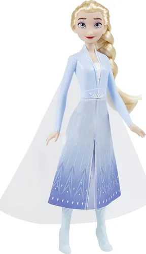 Vista 3 de Disney Frozen 2 Elsa Frozen Shimmer - Muñeca de moda, falda, zapatos y cabello largo rubio, juguete para niños de 3 años en adelante