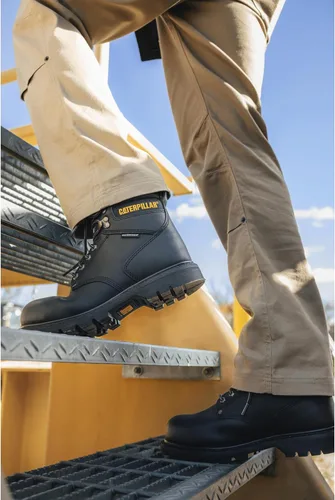 Vista 2 de CAT Botas de trabajo Second Shift con punta suave para hombre