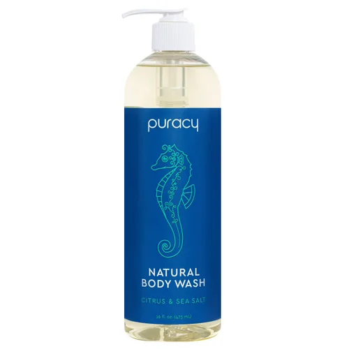 Vista 11 de Puracy Gel de baño, gel de baño natural, 98.6% de ingredientes vegetales puros, gel de ducha hidratante para mujeres, hombres y niños, jabón