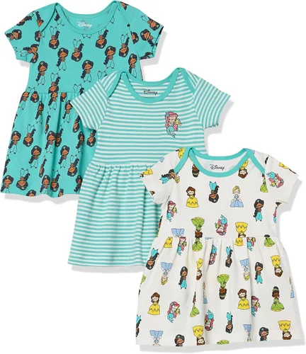 Vista 5 de Amazon Essentials Disney Marvel Star Wars Vestidos de princesa para bebés, niños pequeños y niñas, paquete de 3 Rey León Jugar Comer Rugido