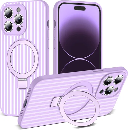 Vista 138 de SKYLMW Funda diseñada para iPhone 11 con soporte magnético invisible Compatible con Mag-Safe, a prueba de caídas de grado militar, a prueba