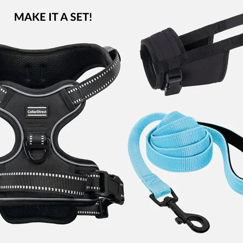 Vista 6 de CollarDirect Arnés reflectante sin tirones para perro, con asa y clip frontal, chaleco acolchado suave ajustable para perros pequeños a grandes