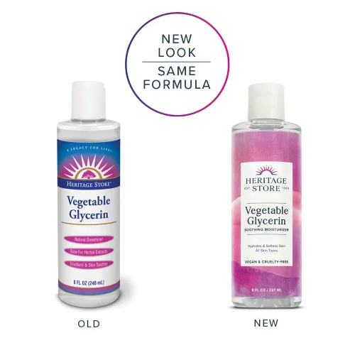 Vista 2 de HERITAGE STORE Hidratante calmante de glicerina vegetal, hidratación sin aceite para el cuidado de la piel, cuidado del cabello, cara y cuerpo