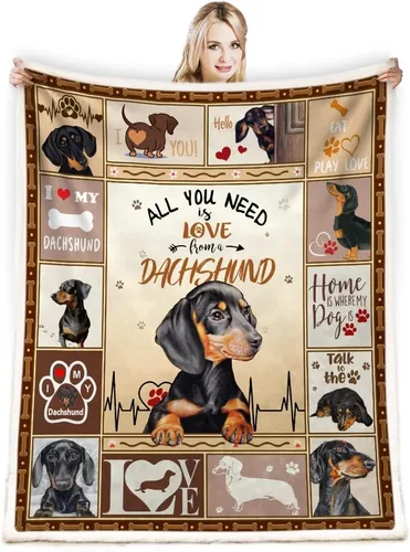 Vista 8 de Manta de regalo Corgi, manta de perro de dibujos animados para amantes, niños, niñas, adultos, bonita decoración de cachorro, 50 x 60 pulgadas