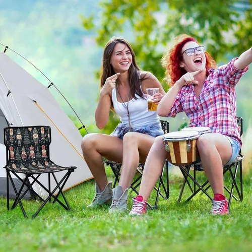 Vista 6 de Marioneta plegable al aire libre del cascanueces del árbol de Navidad sillas de camping para adultos silla de camping portátil silla de césped