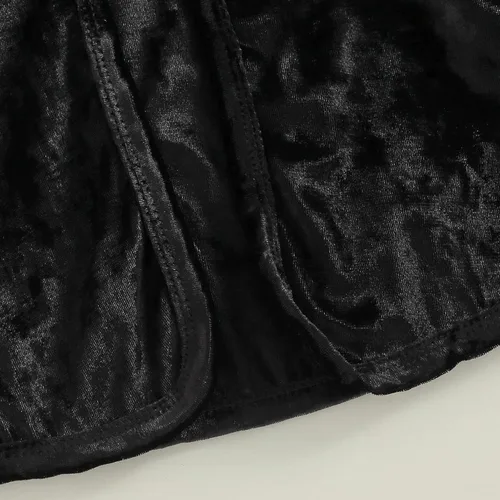 Vista 7 de Disfraz de Halloween y Navidad, con cordones y capucha, capa de terciopelo con capucha, capa para cosplay, ropa de vestir