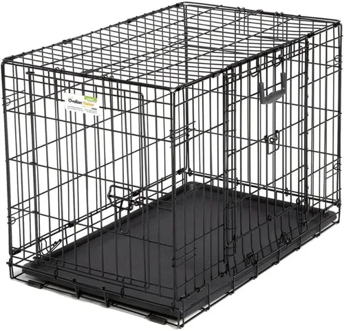 Vista 12 de Jaula de perro MidWest Homes for Pets, Puerta doble, Negro