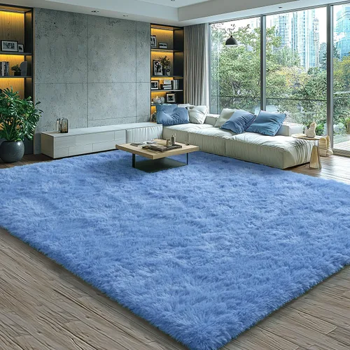 Vista 59 de EVOIONOS Alfombra Redonda Negra para Dormitorio, 4x4 Pies Alfombra de Área Circular Suave y Esponjosa para Sala de Estar, Alfombra Circular de Felpa
