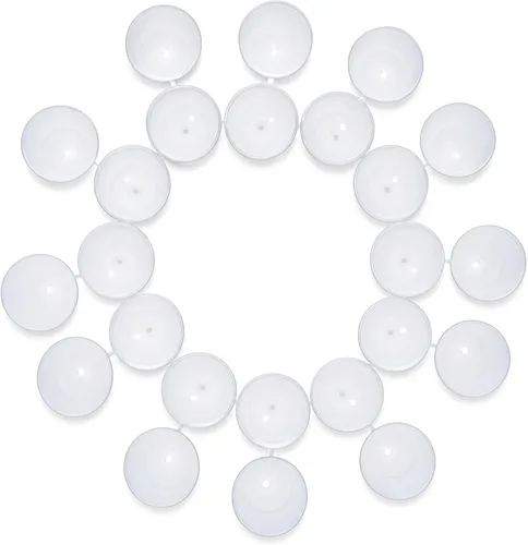 Vista 2 de BestPysanky 12 huevos de Pascua de plástico blanco