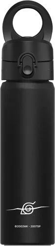 Vista 45 de RHINOSHIELD AquaStand - Botella magnética de 16 onzas, botella de agua aislada de acero inoxidable de boca redonda, botella deportiva con mango