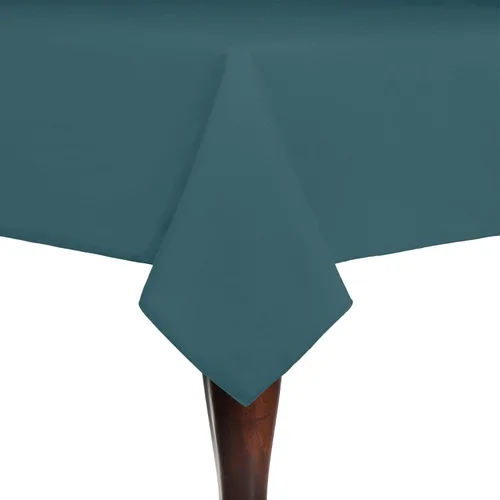 Vista 22 de Ultimate Textile Cotton-Feel 72 x 108-Inch Rectangular Fine Dining Tablecloth Black